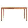 Garden dining table solid teak wood 150x90x75 cm by vidaXL, Garden tables - Ref: Foro24-315465, Price: 242,12 €, Discount: %