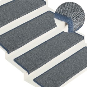 Stair tread mats 15 units purple and blue 65x21x4cm by vidaXL, Stair mats - Ref: Foro24-326200, Price: 55,61 €, Discount: %