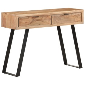 Acacia wood console table natural edges 100x35x76 cm by vidaXL, Side tables - Ref: Foro24-323522, Price: 245,47 €, Discount: %