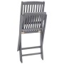 Folding garden chairs 6 units solid acacia wood by vidaXL, Garden chairs - Ref: Foro24-3065520, Price: 286,79 €, Discount: %