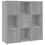 Estantería madera contrachapada gris sonoma 90x30x90cm de vidaXL, Librerías y estanterías - Ref: Foro24-815550, Precio: 100,2...