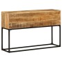 Rough mango wood console table 120x30x75 cm by vidaXL, Side tables - Ref: Foro24-320820, Price: 168,61 €, Discount: %