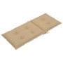 Gartenstühle 4 Einheiten aus massivem Teakholz, beige Kissen von vidaXL, Gartenstühle - Ref: Foro24-3065548, Preis: 445,95 €,...