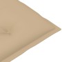 Sillas de jardín 4 unidades madera maciza de teca cojines beige de vidaXL, Sillas de jardín - Ref: Foro24-3065548, Precio: 44...