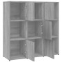 Estantería madera contrachapada gris sonoma 90x30x90cm de vidaXL, Librerías y estanterías - Ref: Foro24-815550, Precio: 100,2...