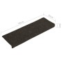 Stair mat 15 pcs anthracite punched 65x21x4 cm by vidaXL, Stair mats - Ref: Foro24-326189, Price: 44,89 €, Discount: %