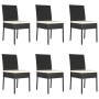 Garden dining set 7 pieces black synthetic rattan by vidaXL, Garden sets - Ref: Foro24-3065696, Price: 462,69 €, Discount: %