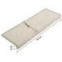 Alfombrilla autoadhesiva escalera sisal 15 uds beige 65x21x4 cm de vidaXL, Alfombrillas para escalones - Ref: Foro24-326882, ...