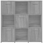 Estantería madera contrachapada gris sonoma 90x30x90cm de vidaXL, Librerías y estanterías - Ref: Foro24-815550, Precio: 100,2...