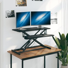 Adjustable desk 90x40x(13-50) cm steel and plywood by vidaXL, Desks - Ref: Foro24-336400, Price: 119,77 €, Discount: %