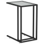 Black transparent glass computer side table 50x35x65cm by vidaXL, Side tables - Ref: Foro24-331650, Price: 43,09 €, Discount: %