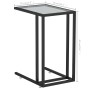 Black transparent glass computer side table 50x35x65cm by vidaXL, Side tables - Ref: Foro24-331650, Price: 43,09 €, Discount: %