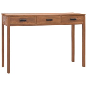 Solid teak wood desk 110x40x75 cm by vidaXL, Desks - Ref: Foro24-326134, Price: 173,99 €, Discount: %