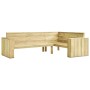 Garden furniture set with cushions 2 pieces impregnated pine by vidaXL, Garden sets - Ref: Foro24-3065772, Price: 573,99 €, D...