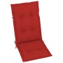 Garden chairs 6 units solid teak wood red cushions by vidaXL, Garden chairs - Ref: Foro24-3065581, Price: 687,99 €, Discount: %