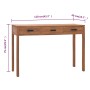 Solid teak wood desk 110x40x75 cm by vidaXL, Desks - Ref: Foro24-326134, Price: 173,54 €, Discount: %