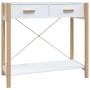 White plywood console table 82x38x75 cm by vidaXL, Side tables - Ref: Foro24-345666, Price: 64,99 €, Discount: %