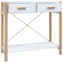 White plywood console table 82x38x75 cm by vidaXL, Side tables - Ref: Foro24-345666, Price: 64,99 €, Discount: %