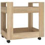 Sonoma oak plywood desk cart 60x45x60 cm by vidaXL, Cars and islands - Ref: Foro24-816603, Price: 46,37 €, Discount: %