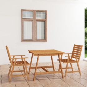 Juego de comedor para jardín 3 piezas madera maciza de acacia de vidaXL, Conjuntos de jardín - Ref: Foro24-3057842, Precio: 2...