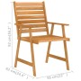 3-piece solid acacia wood garden dining set by vidaXL, Garden sets - Ref: Foro24-3057842, Price: 218,36 €, Discount: %