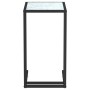 White marble transparent glass computer table 50x35x65cm by vidaXL, Side tables - Ref: Foro24-331652, Price: 37,40 €, Discoun...