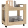 Sonoma oak plywood desk cart 60x45x60 cm by vidaXL, Cars and islands - Ref: Foro24-816603, Price: 46,37 €, Discount: %