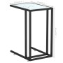 White marble transparent glass computer table 50x35x65cm by vidaXL, Side tables - Ref: Foro24-331652, Price: 37,40 €, Discoun...