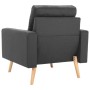 Zweiteilige Sofagarnitur aus dunkelgrauem Stoff von vidaXL, Sofas - Ref: Foro24-3056615, Preis: 394,70 €, Rabatt: %