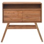 Mesa consola de madera maciza de teca 80x30x80 cm de vidaXL, Mesas auxiliares - Ref: Foro24-326135, Precio: 172,99 €, Descuen...