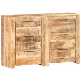 Solid mango wood chest of drawers 118x33x75 cm by vidaXL, Sideboards - Ref: Foro24-3056728, Price: 424,95 €, Discount: %