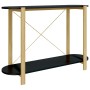 Black plywood console table 110x38x75 cm by vidaXL, Side tables - Ref: Foro24-345691, Price: 57,99 €, Discount: %