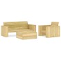 Juego de muebles de jardín 3 piezas madera de pino impregnada de vidaXL, Conjuntos de jardín - Ref: Foro24-3053196, Precio: 4...