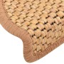 Self-adhesive sisal stair mat 15 units orange 65x21x4cm by vidaXL, Stair mats - Ref: Foro24-326877, Price: 98,34 €, Discount: %