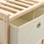 Shelves with 5 fabric baskets 2 units beige cedar wood by vidaXL, Lockers and storage cabinets - Ref: Foro24-276232, Price: 7...