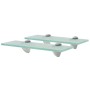 Floating shelves 2 units glass 8 mm 30x10 cm by vidaXL, Shelves and shelves - Ref: Foro24-3051494, Price: 21,27 €, Discount: %