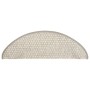 Alfombrilla autoadhesiva escalera sisal 15 uds beige 65x21x4 cm de vidaXL, Alfombrillas para escalones - Ref: Foro24-326870, ...