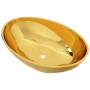 Lavabo 40x33x13,5 cm cerámica dorado de vidaXL, Lavabos - Ref: Foro24-143474, Precio: 78,66 €, Descuento: %