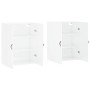 Armario de pared 2 unidades blanco brillante 69,5x34x90 cm de vidaXL, Aparadores - Ref: Foro24-3195597, Precio: 139,99 €, Des...