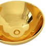 Lavabo 32,5x14 cm cerámica dorado de vidaXL, Lavabos - Ref: Foro24-143484, Precio: 72,77 €, Descuento: %