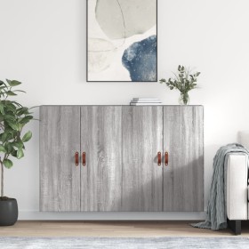 Wall cabinets 2 units Sonoma gray 69.5x34x90 cm by vidaXL, Sideboards - Ref: Foro24-3195601, Price: 131,99 €, Discount: %