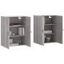 Armarios de pared 2 unidades gris Sonoma 69,5x34x90 cm de vidaXL, Aparadores - Ref: Foro24-3195601, Precio: 131,18 €, Descuen...