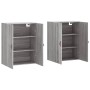 Armarios de pared 2 unidades gris Sonoma 69,5x34x90 cm de vidaXL, Aparadores - Ref: Foro24-3195601, Precio: 131,18 €, Descuen...