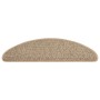 Alfombrilla autoadhesiva escalera sisal 15 uds beige 65x21x4 cm de vidaXL, Alfombrillas para escalones - Ref: Foro24-326878, ...