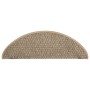 Alfombrilla autoadhesiva escalera sisal 15 uds beige 65x21x4 cm de vidaXL, Alfombrillas para escalones - Ref: Foro24-326878, ...