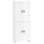 High glossy white plywood sideboard 69.5x34x180 cm by vidaXL, Sideboards - Ref: Foro24-3199531, Price: 151,99 €, Discount: %