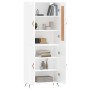 High glossy white plywood sideboard 69.5x34x180 cm by vidaXL, Sideboards - Ref: Foro24-3199531, Price: 151,99 €, Discount: %