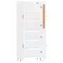 High glossy white plywood sideboard 69.5x34x180 cm by vidaXL, Sideboards - Ref: Foro24-3199531, Price: 151,99 €, Discount: %