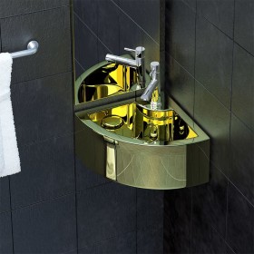 Sink with overflow 45x32x12.5 cm ceramic gold by vidaXL, Sinks - Ref: Foro24-143482, Price: 79,40 €, Discount: %