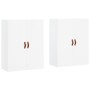 Armarios de pared 2 unidades blanco 69,5x34x90 cm de vidaXL, Aparadores - Ref: Foro24-3195595, Precio: 150,05 €, Descuento: %